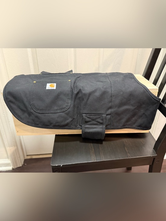 Carhartt Other - Carhartt Black Canvas Dog Jacket with Exterior Pocket size L